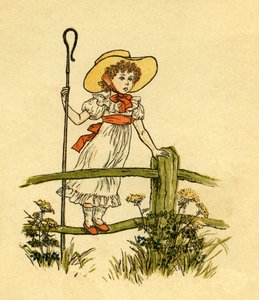 Kleine Bo-peep is verloren door Kate Greenaway