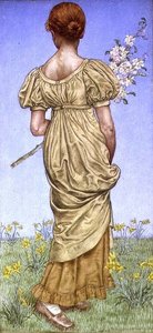 Lente, bloesem door Kate Greenaway