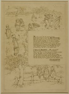 Studie voor Huis-schoonheid door Kate Greenaway