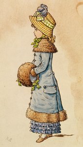 Zondagsbeste - jong meisje in blauw