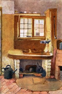 De keukenpomp, Rolleston door Kate Greenaway
