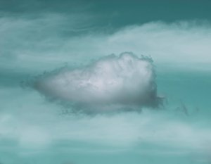 Wolkenruimteschip, 2021 (foto) door Katha Wood