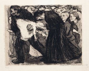 Overreden, 1910 door Käthe Kollwitz