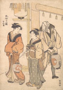 De Twaalfde Maand: December door Katsukawa Shuncho