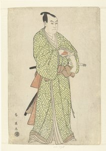 Acteursportret van Sawamura Sojuro III in de rol van Kakogawa Honzo