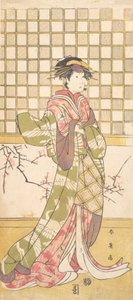 Een Acteur van de Iwai Clan als een Vrouw, ca. 1795