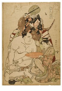 Edo Drieluik door Katsukawa Shunei