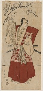 Ichikawa Monnosuke II als een Heer met een Banier, 1791 door Katsukawa Shunei