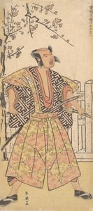 Otani Hirohachi als een Samurai Gekleed in een Opvallende Kamishimo, december 1790 door Katsukawa Shun