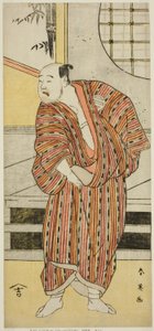 De acteur Kataoka Nizaemon VII als Hayakawa Matabei () in het toneelstuk Furiwake-gami Aoyagi Soga (), opgevoerd in het Miyako Theater () in de eerste maand, 1796 () door Katsukawa Shun