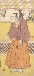 De Acteur Onoye Matsusuke I, als een Man die een Gesloten Waaier in Zijn Rechterhand Houdt, ca. 1780