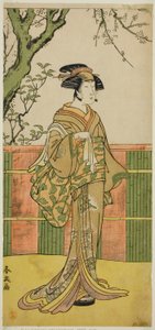 De acteur Sawamura Tamagashira in een onbekende rol door Katsukawa Shun