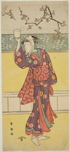 De acteur Segawa Tomisaburo II in een onbekende rol door Katsukawa Shun