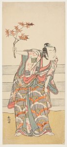 Acteur Ichikawa Monnosuke II in een onbekende rol door Katsukawa Shunkо̄