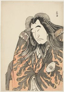 Acteur Onoe Matsusuke I als gepensioneerde keizer Sutoku door Katsukawa Shunkо̄