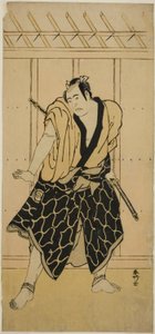 Sawamura Sojuro III als Soga no Dozaburo () door Katsukawa Shunkо̄
