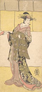 Een acteur van de Segawa-lijn Tomisaburo als een courtisane, ca. 1790 door Katsukawa Shunko