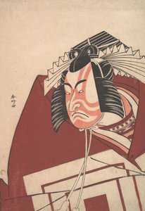 Ichikawa Danjuro V in een Shibaraku-uitvoering, ca. 1789