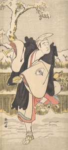 Onoe Matsusuke als een Kannen-Butsu of Bedelmonnik, ca. 1790 door Katsukawa Shunko