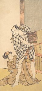 Scène uit het Toneelstuk Yoshitsune en de Duizend Kersenbomen Yoshitsune..., 8e of 9e maand, 1784