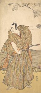 De vijfde Ichikawa Danjuro als een samoerai