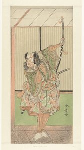 Acteur Ichikawa Yaozo met lang zwaard door Katsukawa Shunsho
