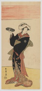 Kabuki Acteur Nakamura Riko, Edo-periode, c.1791-92 door Katsukawa Shunsho