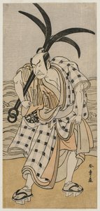 Nakamura Nakazo I als een Stadsbewoner met een Anker door Katsukawa Shunsho
