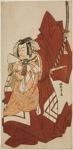 De Acteur Ichikawa Danjuro V als Hannya no Goro in het Toneelstuk Sugata no Hana Yuki no Kuronushi, Opgevoerd in het Nakamura Theater in de Elfde Maand, 1776 door Katsukawa Shunsho