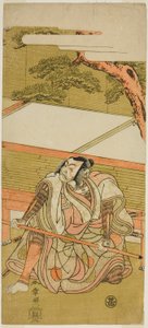 De acteur Ichikawa Ebizo III als Akushichibyoe Kagekiyo (?) in het stuk Wada Sakamori Eiga Kagami (?), uitgevoerd in het Nakamura Theater (?) in de derde maand, 1773 (?)