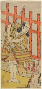De acteur Ichikawa Yaozo in karakter, eind 18e eeuw door Katsukawa Shunsho