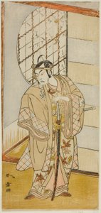 De Acteur Matsumoto Koshiro IV als Matsuo-maru in het Toneelstuk Sugawara Denju Tenarai Kagami, Opgevoerd in het Nakamura Theater in de Negende Maand, 1773 door Katsukawa Shunsho