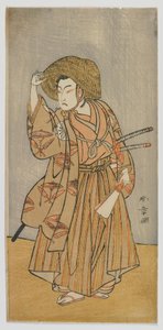 De acteur Matsumoto Koshiro IV als Nagoya Sanzaburo, Edo-periode door Katsukawa Shunsho
