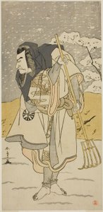 De Acteur Nakamura Nakazo I als Akugenda Yoshira Vermomd als Pelgrim, in het Stuk Chigo Torii Tobiiri Kitsune, Opgevoerd in het Ichimura Theater in de Elfde Maand, 1777