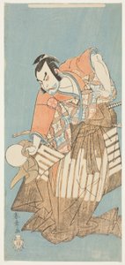 De acteur Nakamura Nakazo I als Osada no Taro in het stuk "Ima o Sakari Suehiro Genji (De Genji-clan nu op zijn hoogtepunt)" door Katsukawa Shunsho