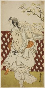 De Acteur Nakamura Nakazo I als Sakon-gitsune in het stuk Hana-zumo Genji Hiiki, uitgevoerd in het Nakamura Theater in de elfde maand, 1775 door Katsukawa Shunsho