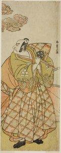 De acteur Nakamura Nakazo I als Watanabe no Tsuna in het stuk Shitenno Tonoi no Kisewata, uitgevoerd in het Nakamura Theater in de elfde maand, 1781 door Katsukawa Shunsho