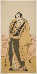 De Acteur Nakamura Sukegoro II als Kaminari Shokuro in het Toneelstuk Hatsumombi Kuruwa Soga, Uitgevoerd in het Nakamura Theater in de Tweede Maand, 1780