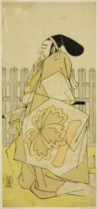 De acteur Nakayama Kojuro VI als Ko no Moronao in het stuk Kanadehon Chushingura, uitgevoerd in het Nakamura Theater in de vijfde maand, 1786