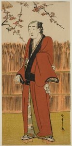 De Acteur Onoe Matsusuke I als Baramon no Kichi in het Toneelstuk Hatsumombi Kuruwa Soga, Opgevoerd in het Nakamura Theater in de Eerste Maand, 1780