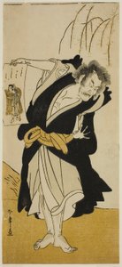 De acteur Otani Hiroemon III als de afvallige monnik Dainichibo in het stuk Tsukisenu Haru Hagoromo Soga, uitgevoerd in het Ichimura Theater in de derde maand, 1777 door Katsukawa Shunsho