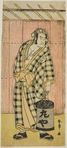 De acteur Otani Hiroji III als Maruya Gorohachi in het stuk Kotobuki Banzei Soga, uitgevoerd in het Ichimura Theater in de vijfde maand, 1783 door Katsukawa Shunsho