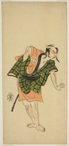 De Acteur Otani Hiroji III als Onio Shinzaemon (?) in het Toneelstuk Bunshin Sugatami Soga (?), Opgevoerd in het Morita Theater (?) in de Tweede Maand, 1765 (?) door Katsukawa Shunsho