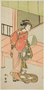 De acteur Sanogawa Ichimatsu II in een onbekende rol door Katsukawa Shunsho