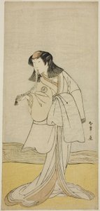 De Acteur Segawa Kikunojo III als Miura no Katagai Vermomd als de Non Narukami, in het Toneelstuk Ume-goyomi Akebono Soga, Opgevoerd in het Ichimura Theater in de Tweede Maand, 1780 door Katsukawa Shunsho