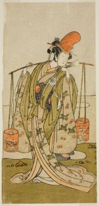 De Acteur Segawa Kitsuji III als Murasame in het Toneelstuk Gohiiki Kanjincho, Opgevoerd in het Nakamura Theater in de Elfde Maand, 1773