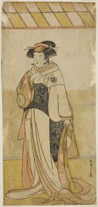 De Acteur Yamashita Kinsaku II als Dame Manko (Manko Gozen) in het Stuk Hatsumombi Kuruwa Soga, Opgevoerd in het Nakamura Theater in de Eerste Maand, 1780 door Katsukawa Shunsho