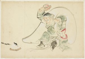 Daikoku, God van Geluk, met zijn Magische Hamer