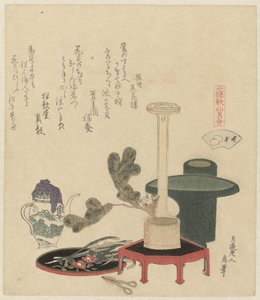 Bloemstuk door Katsushika Hokusai