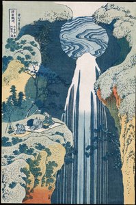 Amida-waterval op de Kiso-snelweg, uit de serie 